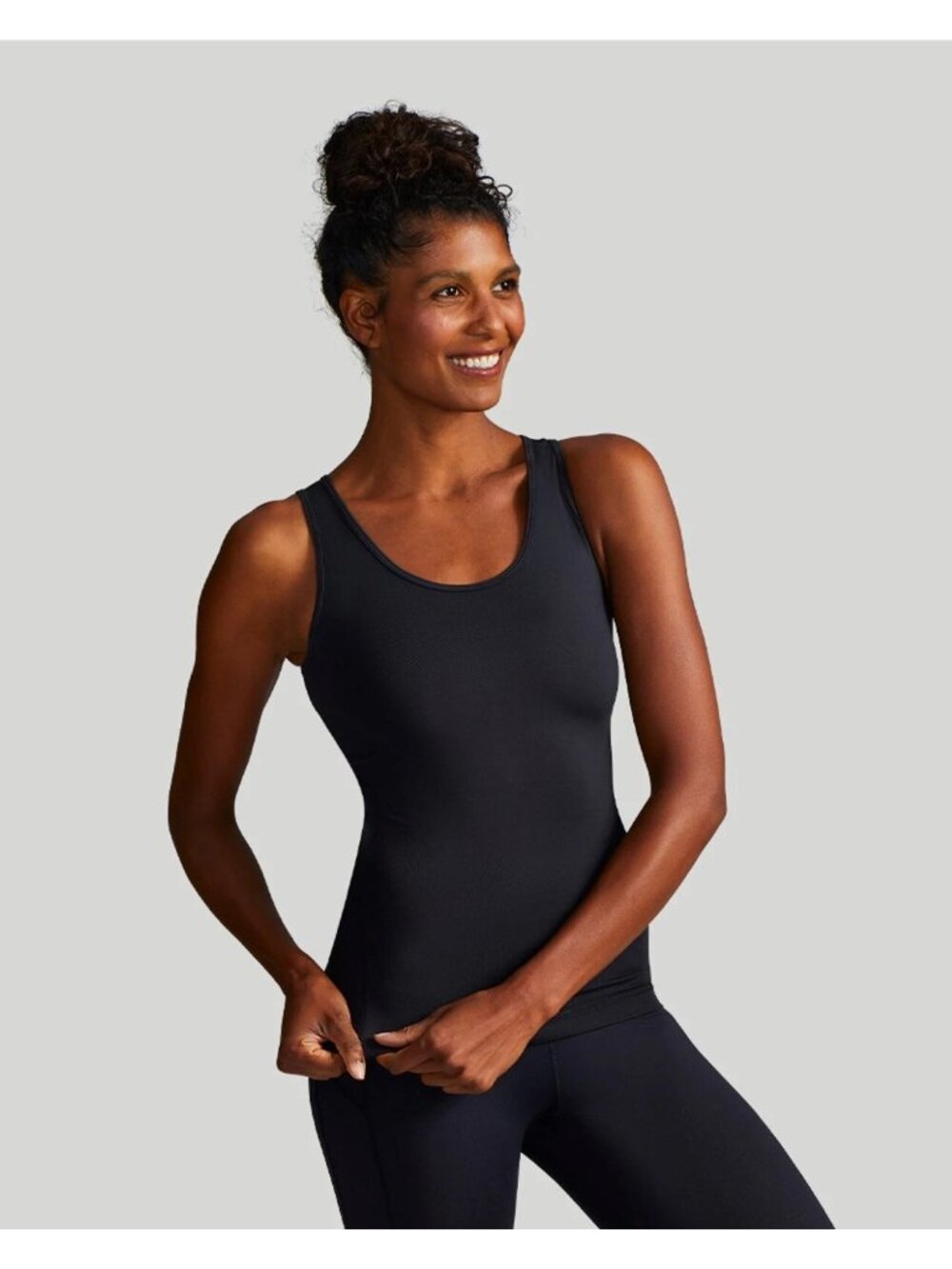 Tommie Copper Women's Extra Large Black Lower Back Support Tank Sleeveless NEW